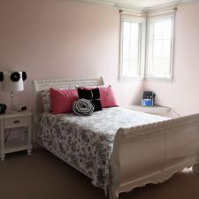Tranquil is how this Brentwood client’s daughter’s bedroom feels with its custom color selection and painted professionally by Faux Décor